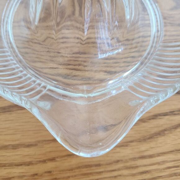 Vintage Federal Clear Depression Glass Citrus Juicer Reamer Lg Rimmed Squeezer - Picture 9 of 15